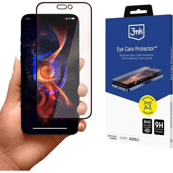 3mk ochranné sklo Eye Care Protector pro Apple iPhone 15 / iPhone 16 Čirá