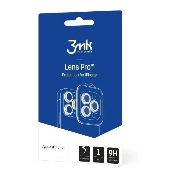3mk Lens Protection Pro skla na fotoaparát Apple iPhone 16 Pro /16 Pro Max titanově šedá