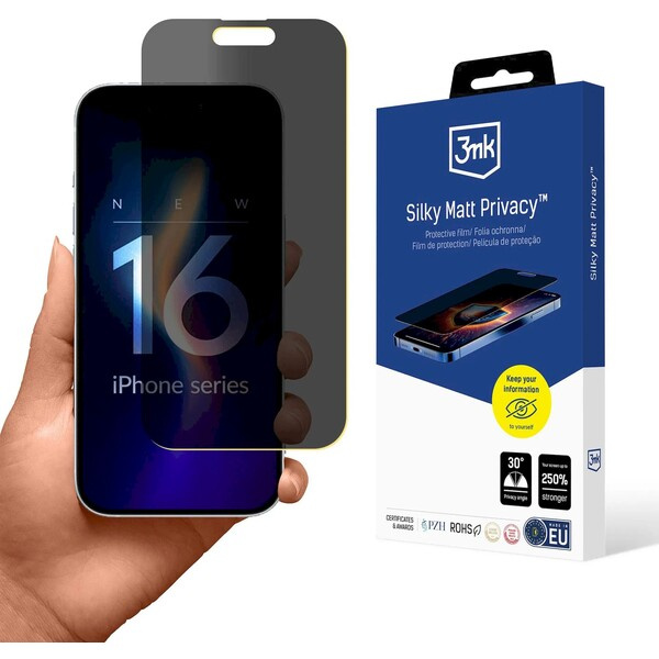 3mk Silky Matt Privacy pro Apple iPhone 16 Pro
