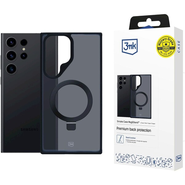 3mk ochranný kryt Smoke Case Mag&Stand pro Samsung Galaxy S24 ultra
