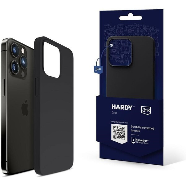 3mk Hardy Silicone MagCase kryt Apple iPhone 16 Pro Max grafitový