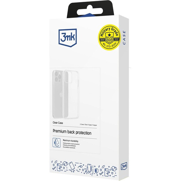 3mk ochranný kryt Clear Case pro Motorola Moto G75 Čirá