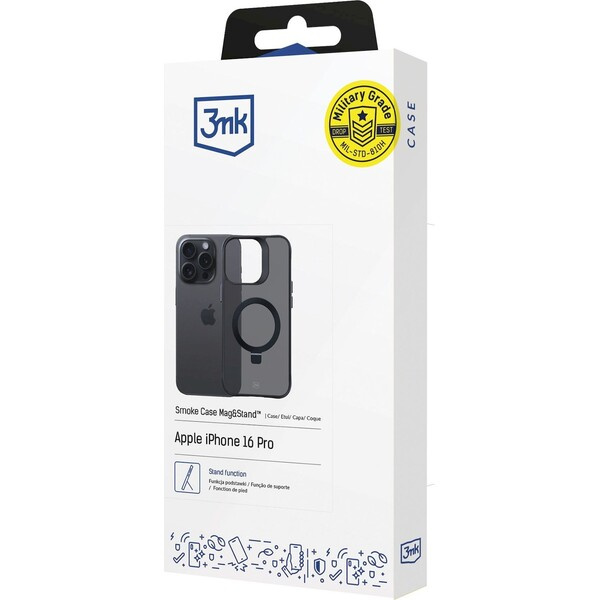 3mk ochranný kryt Smoke MagCase pro Apple iPhone 16E