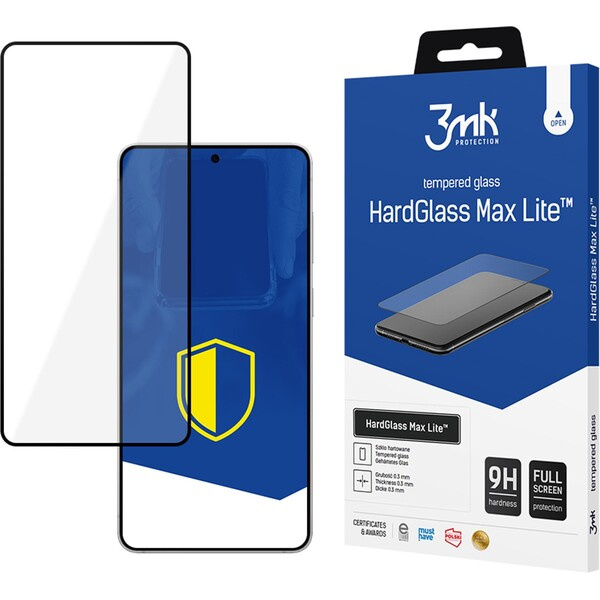 3mk HardGlass Max Lite tvrzené sklo Samsung Galaxy S25 Edge černé