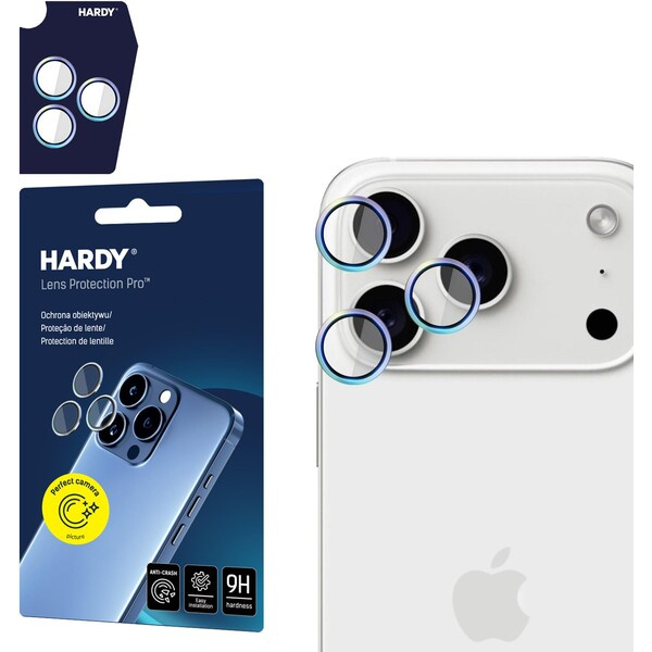 3mk HARDY Lens Protection Pro skla na fotoaparát Apple iPhone 17 Pro /17 Pro Max duhová