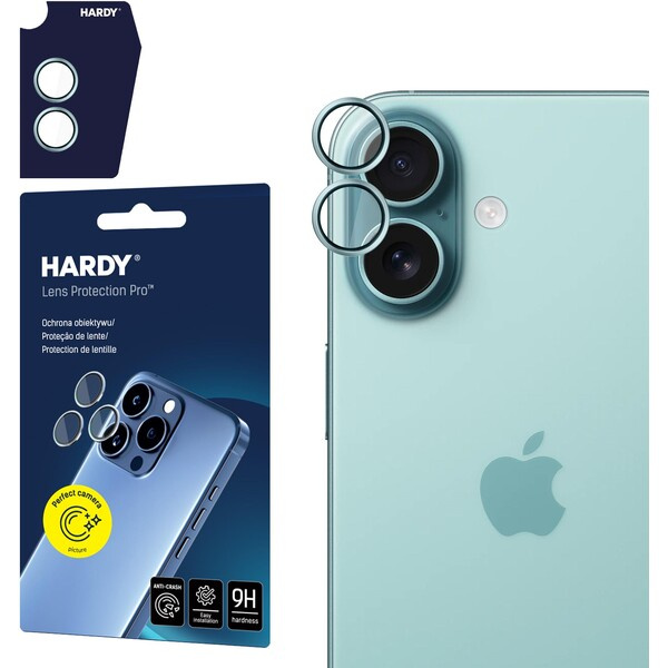 3mk HARDY Lens Protection Pro skla na fotoaparát Apple iPhone 17 šalvějově zelená