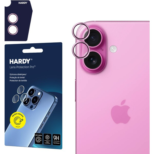 3mk HARDY Lens Protection Pro skla na fotoaparát Apple iPhone 17 levandulová