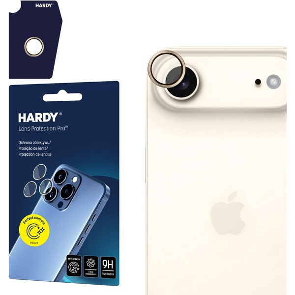 3mk HARDY Lens Protection Pro skla na fotoaparát Apple iPhone Air titanově zlatá