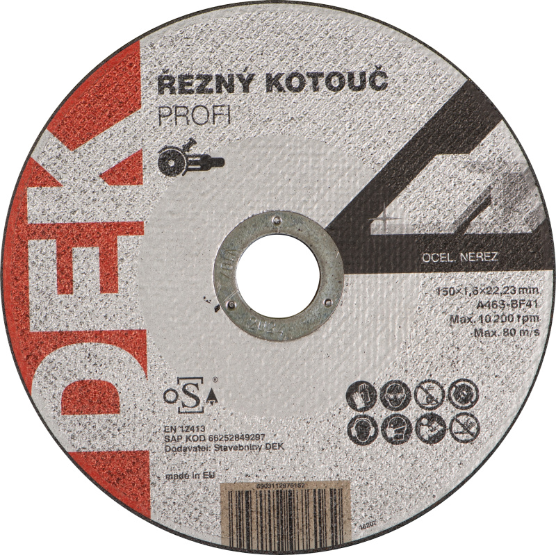 Kotouč řezný DEK PROFI 150×22,23 mm