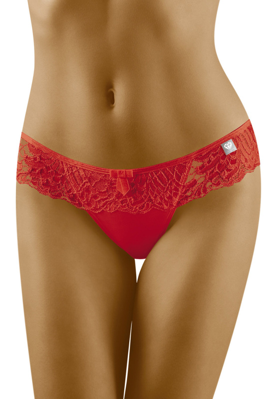 Tanga Wol-Bar Diamond 3503 3 pcs Barva: Červená, Velikost: M