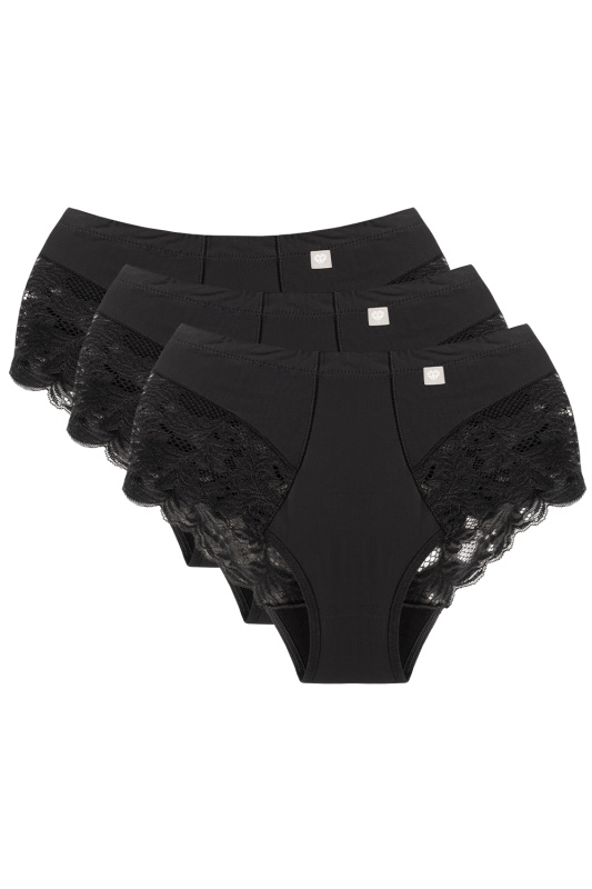 Kalhotky Wol-Bar Diamond 3506 3 pcs Barva: Černá, Velikost: 2XL
