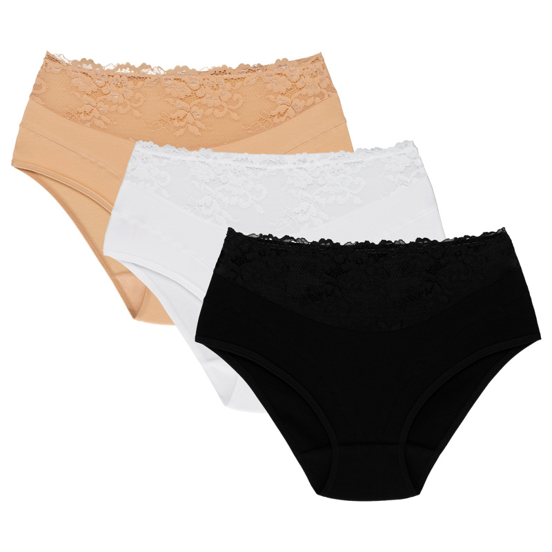 Kalhotky Wol-Bar Eco-Hi 3 pcs Barva: Béžová, Velikost: 2XL