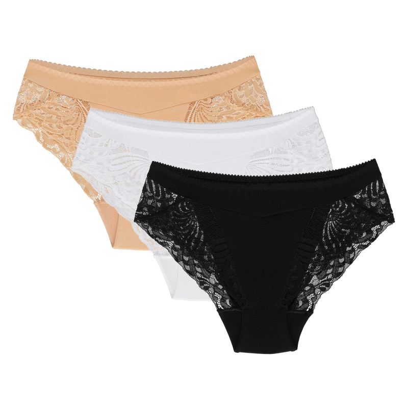 Kalhotky Wol-Bar Eco-Zo 3 pcs Barva: Béžová, Velikost: XL