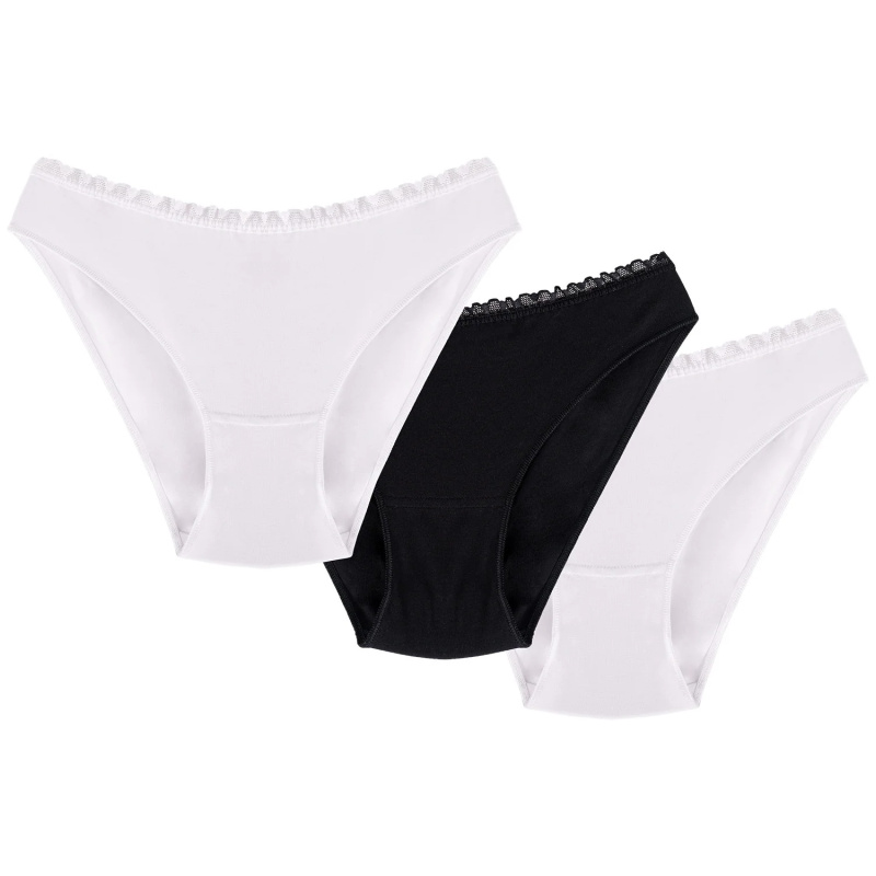Wol-Bar Soft Cute 3-pack barva: bílá-bílá-černá S