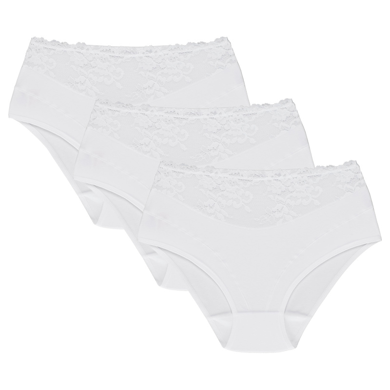 Kalhotky Wol-Bar Eco-Hi 3 pcs Barva: Bílá, Velikost: 2XL