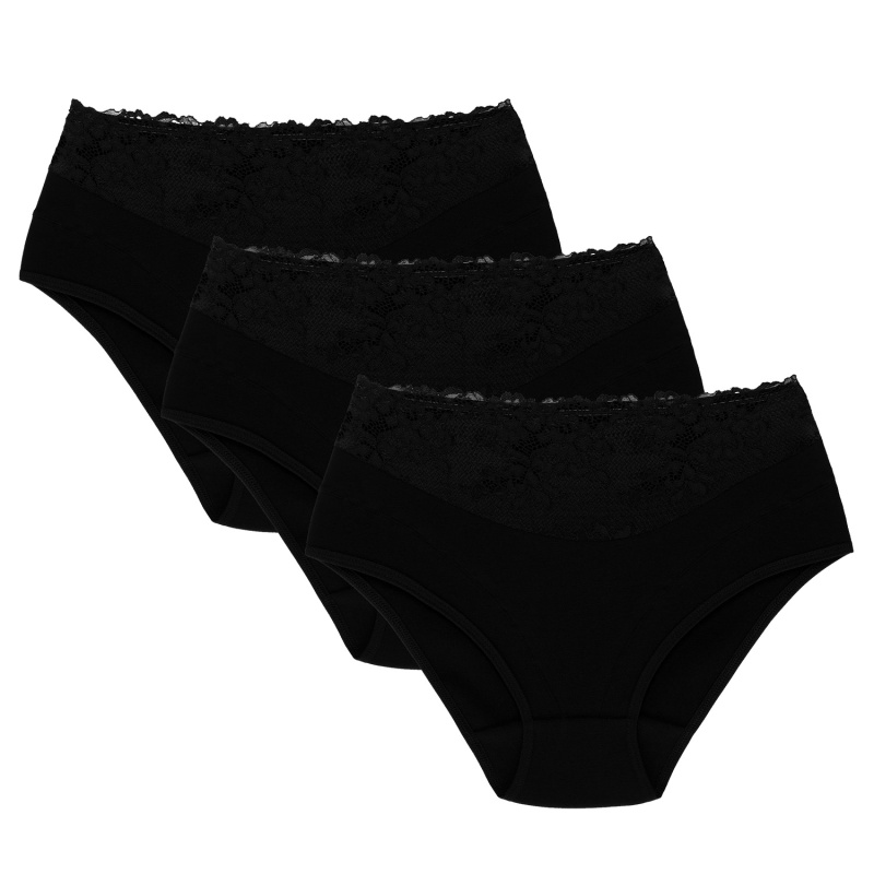 Kalhotky Wol-Bar Eco-Hi 3 pcs Barva: Černá, Velikost: XL