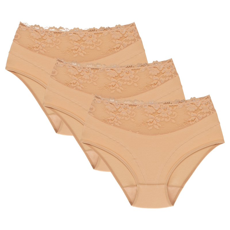 Kalhotky Wol-Bar Eco-Hi 3 pcs Barva: Béžová, Velikost: XL