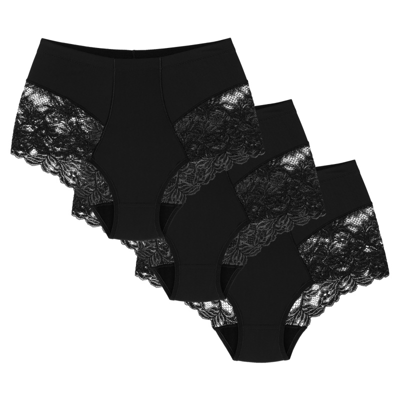 Kalhotky Wol-Bar Slimea 3-pak Barva: Černá, Velikost: S