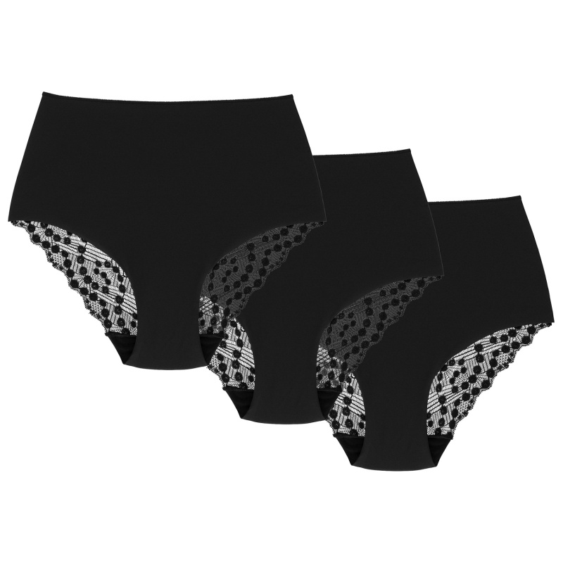 Kalhotky Wol-Bar Promessa 3-pak Barva: Černá, Velikost: S