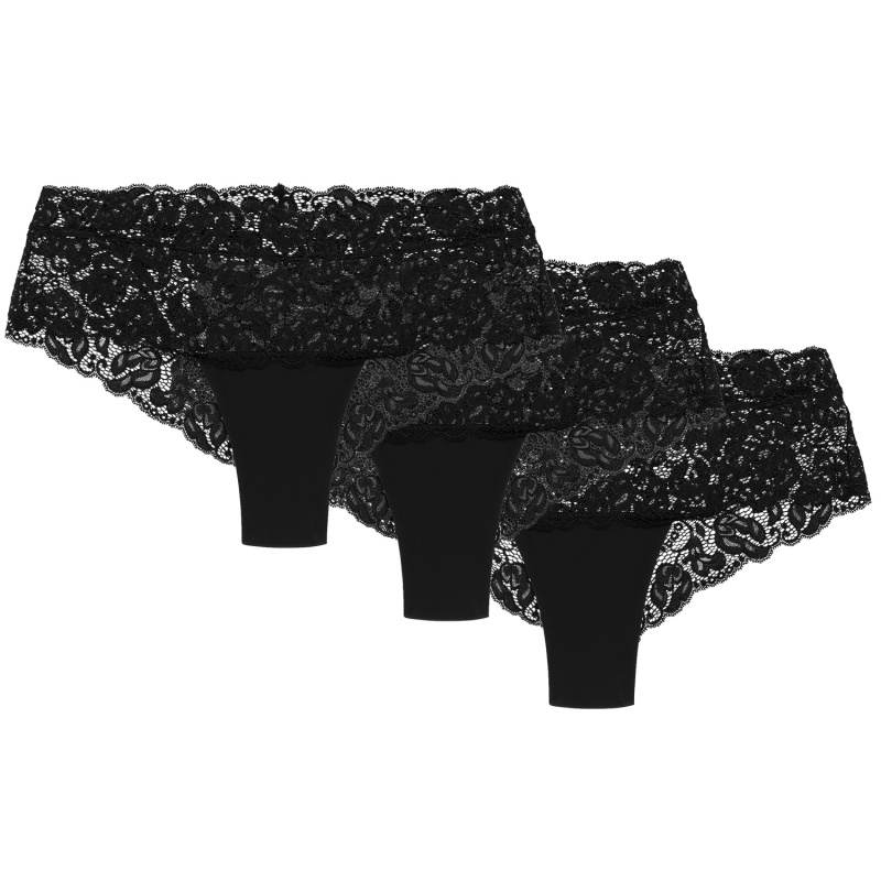 Kalhotky Wol-Bar Nova 3 pcs Barva: Černá, Velikost: L