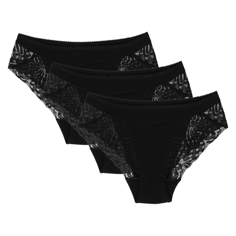 Kalhotky Wol-Bar Eco-Zo 3 pcs Barva: Černá, Velikost: L