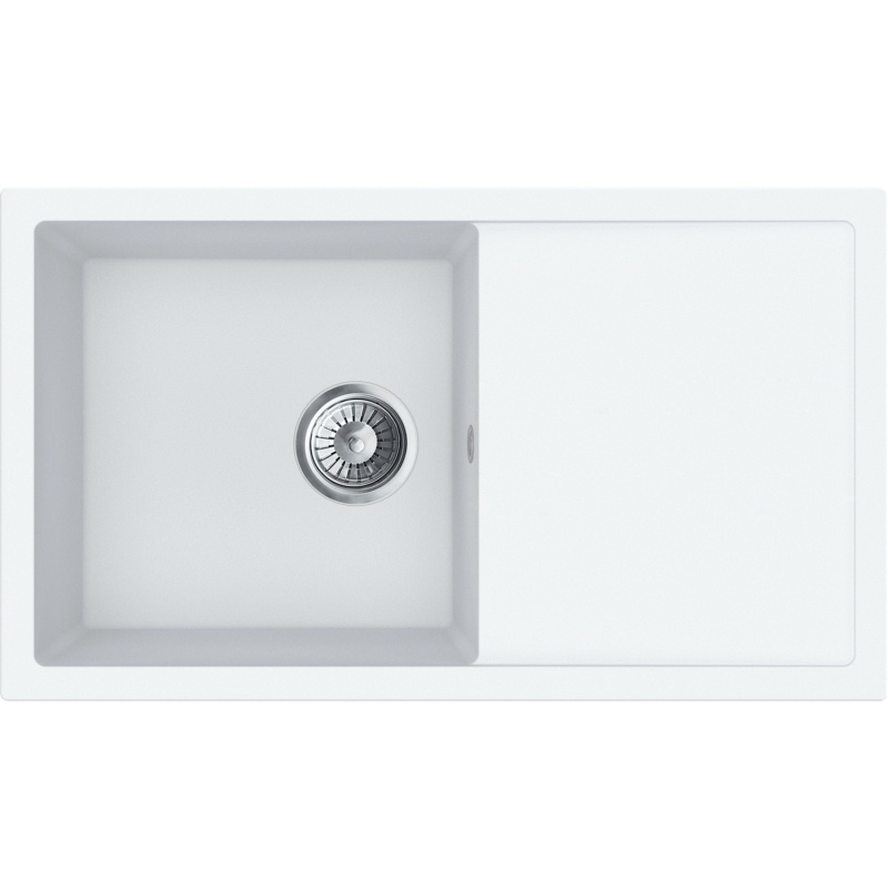 Miló Granitový dřez Blissano bílý 76 x 44 x 19,5 cm