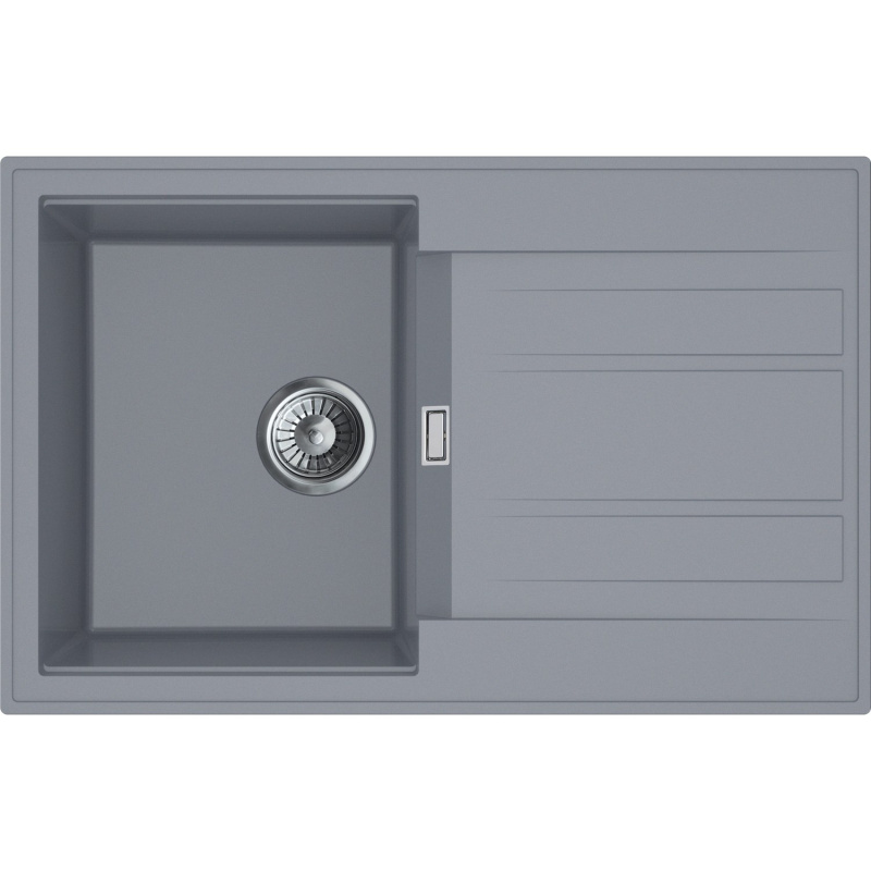 Miló Granitový dřez Piatto šedý 78 x 50 x 21,5 cm