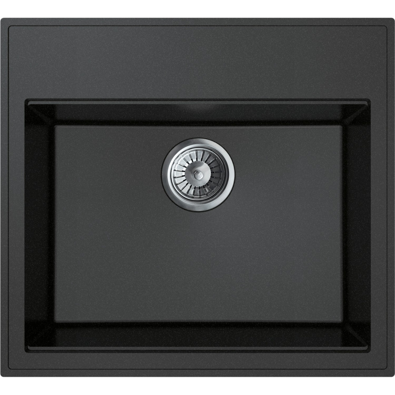 Miló Granitový dřez Luxuria grafitový 56 x 51 x 21,5 cm