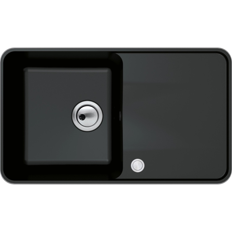 Miló Granitový dřez Piu černý 78 x 46 x 21,5 cm