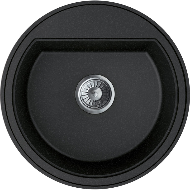 Miló Granitový dřez Olli grafitový pr. 51 x 21,5 cm