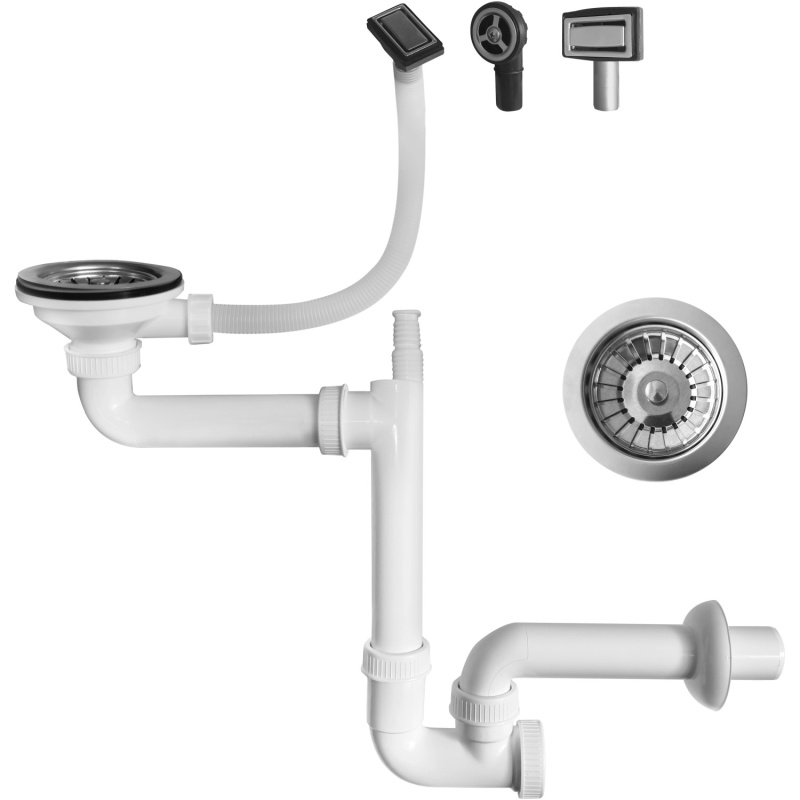 Miló Sifon pro 1dřezy, manuální, pr. 114 mm