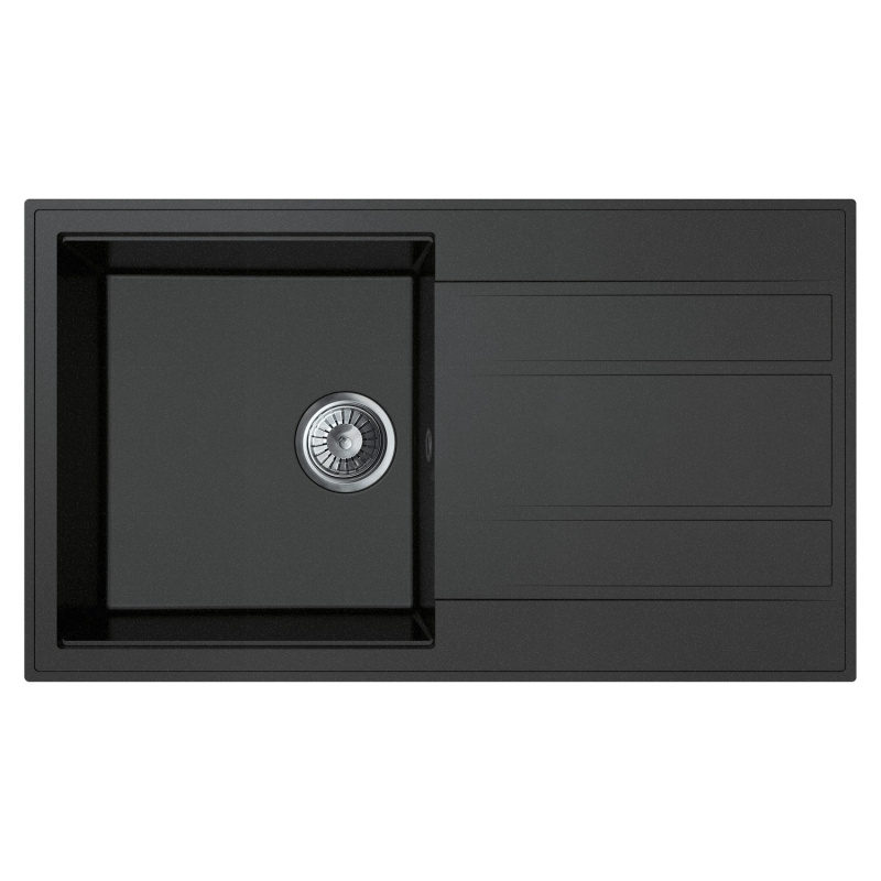 Miló Granitový dřez Luxuria grafitový 86 x 50 x 21,5 cm