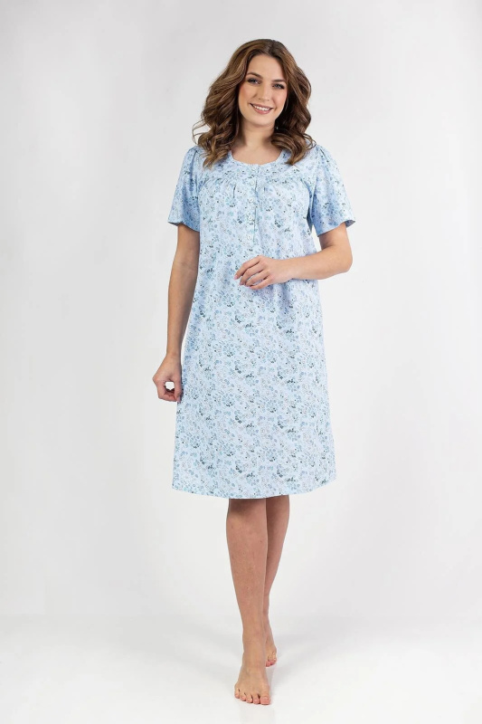 Košile Regina 014 kr/r M-XL W25 dámská modrá L