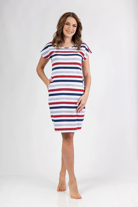 Košile Regina 146 kr/r S-XL W25 dámská šedo-maronová L