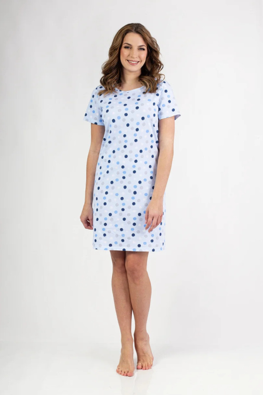 147 DÁMSKÝ DRES VELKÝ W/25 modrá XXL