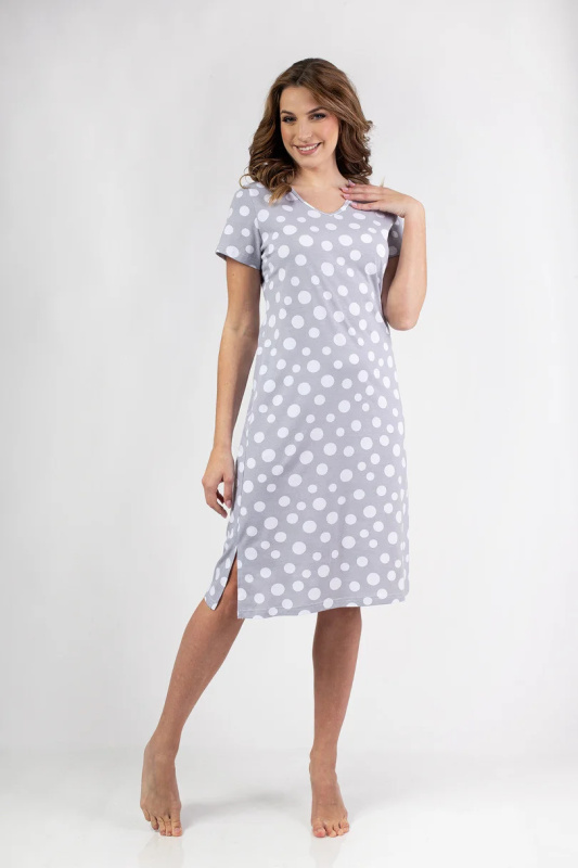 157 DÁMSKÝ DRES W/25 šedá L