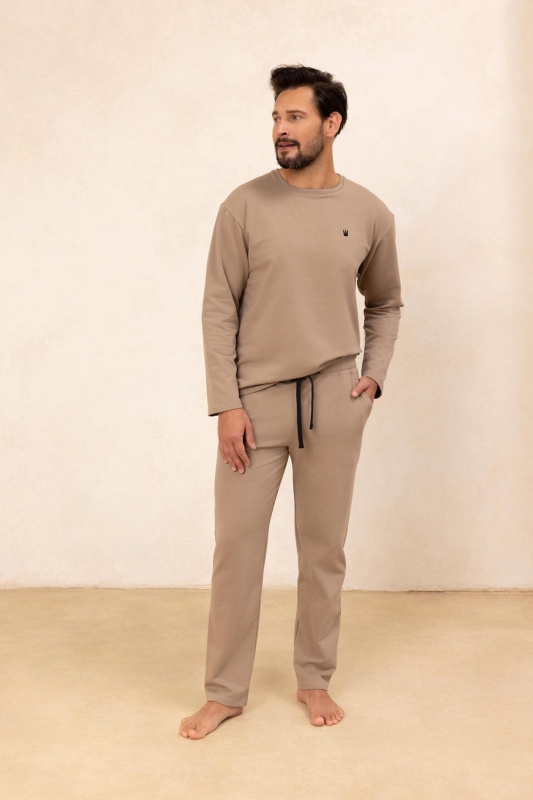 Pyžamo Regina 497 long/r 2XL pánské černá XXL