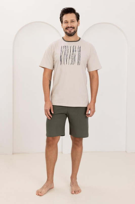 Pyžamo Regina 500 cr/r 2XL-3XL W26 pánské mélange XXL