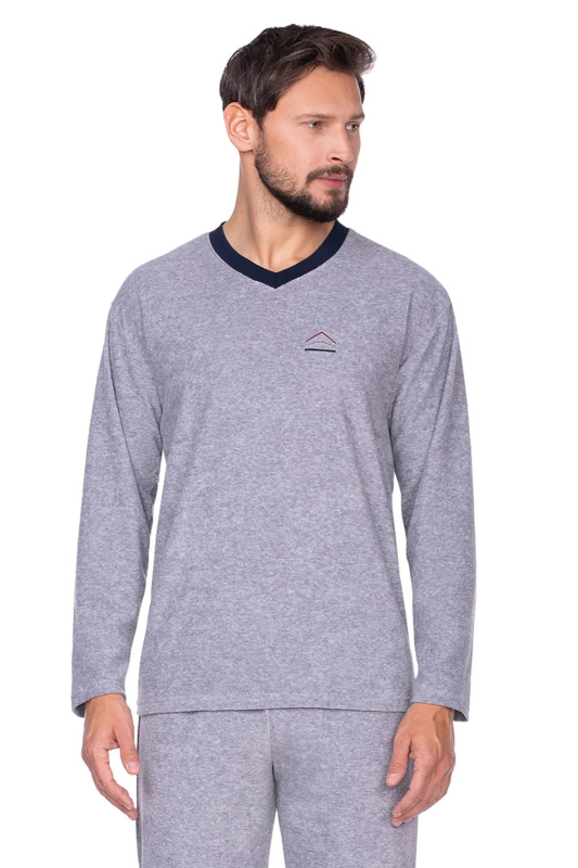 Pánské pyžamo 592 grey - REGINA melanž M