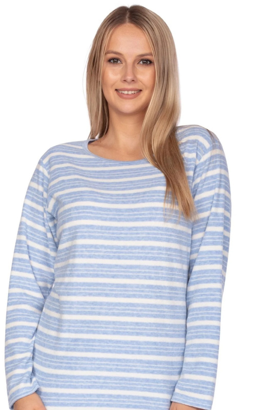 Dámské pyžamo 648 blue plus - REGINA světle modrá XXL