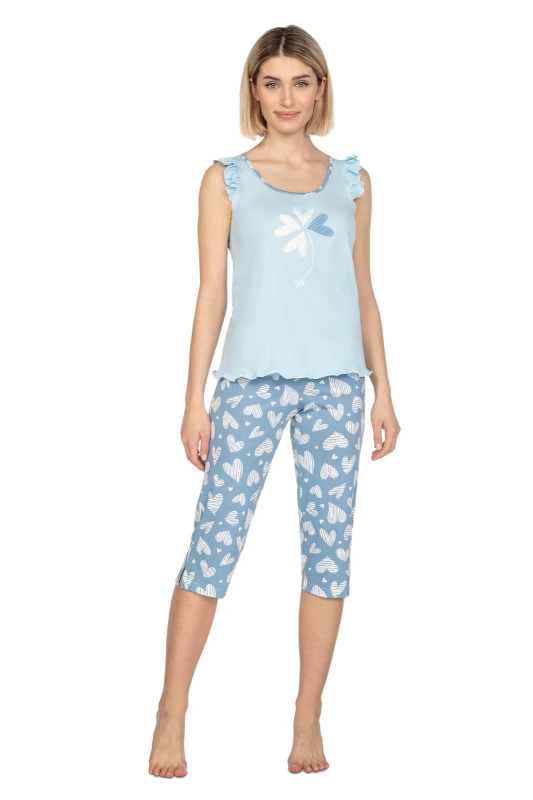 Pyžamo Regina 658 sz/r S-XL L24 dámské lehká melanž S