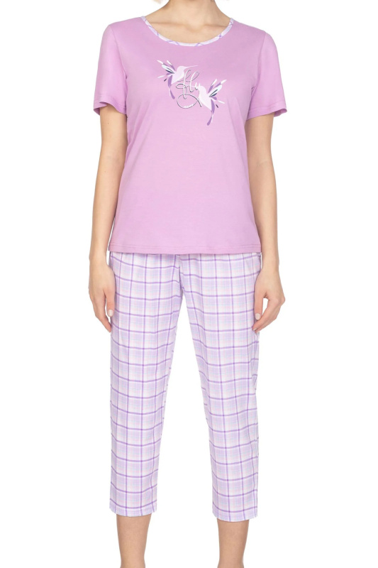 Dámské pyžamo 659 violet plus - REGINA fialová XXL
