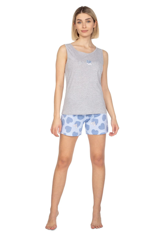 Pyžamo Regina 664 sz/r S-XL L24 dámské lehká melanž S
