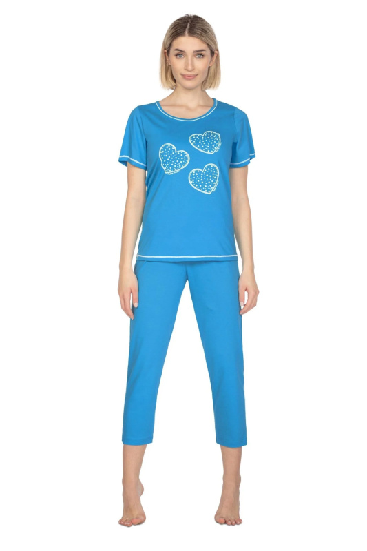 Dámské pyžamo 667 light blue - REGINA světle modrá M