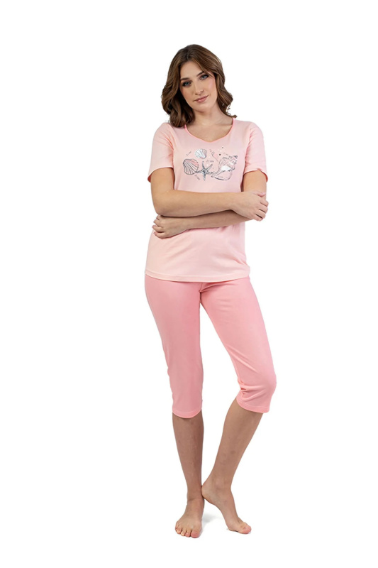 Dámské pyžamo 688 peach - REGINA meruňková M