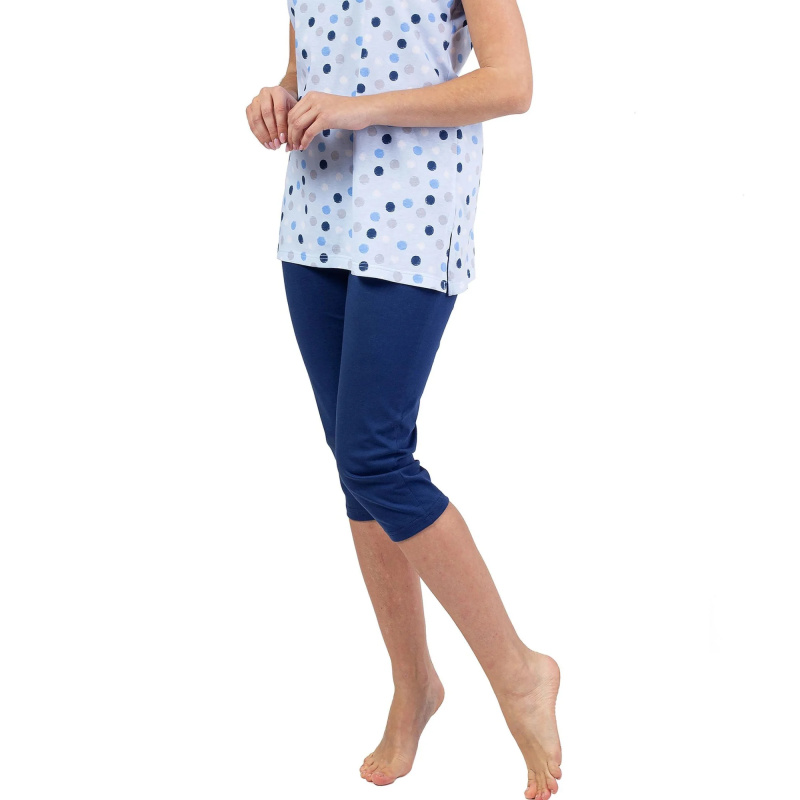 Dámské pyžamo 690 blue - REGINA světle modrá XXL