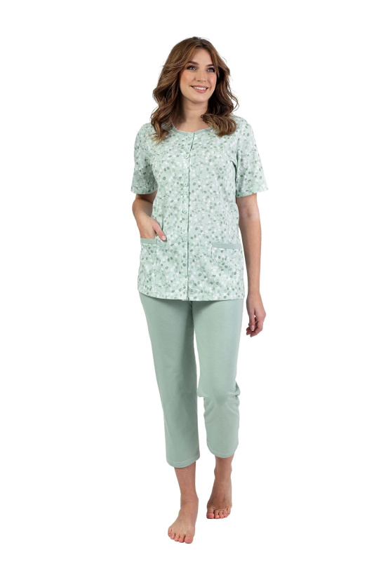 Dámské pyžamo 694 green plus - REGINA zelená XXL