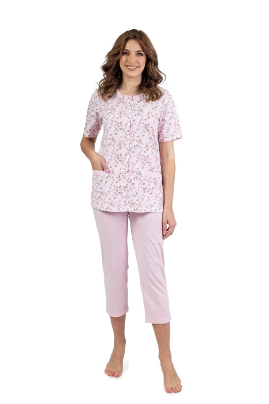 Dámské pyžamo 694 pink plus - REGINA růžová 3XL