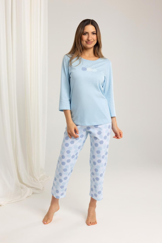 Pyžamo Regina 702 3/4 S-XL Z25/26 dámské modrá M