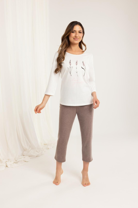 Pyžamo Regina 703 3/4 S-XL Z25/26 dámské ecru XL